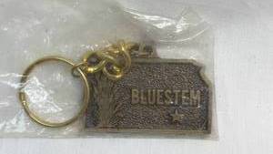 lot 34 image: Bluestem (Kansas) Metal Keychain