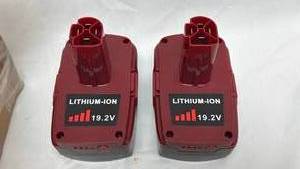 lot 41 image: Compatible 19.2V Lithium-Ion Power Tool Battery Pack 2-Piece Set
