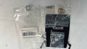 lot 74 image: 18G Nose Ring Set Silver and Rose Gold