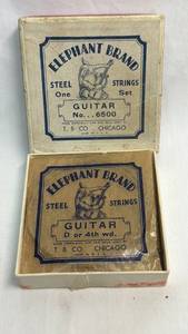 lot 75 image: Elephant Brand Steel Guitar Strings��3 String Set