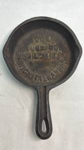 lot 85 image: Vowel Furnace Co. Wichita, KS Commemorative Small Cast Iron Skillet