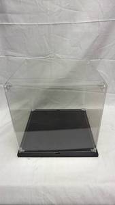 lot 110 image: Clear Acrylic 10�� x 10�� x 10�� Display Case with Black Foamcore Base