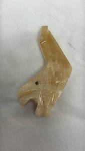 lot 134 image: Carved Stone Whale Figurine