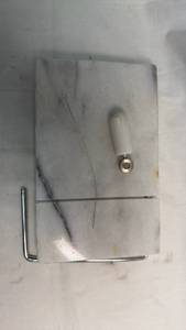 lot 166 image: Marble Cheese Cutting Board w Metal Thread