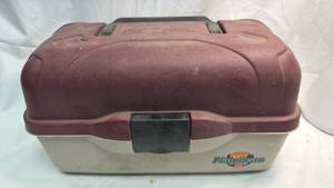 lot 190 image: Flambeau Outdoors Fishing Tackle Box with Lures and Gear