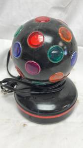 lot 203 image: Rotating Disco Ball Light with Multicolored LED Effects