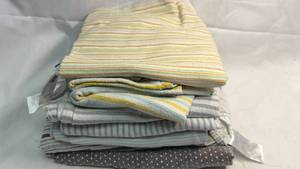 lot 211 image: Assorted Baby Receiving Blankets Bundle - 8 Total
