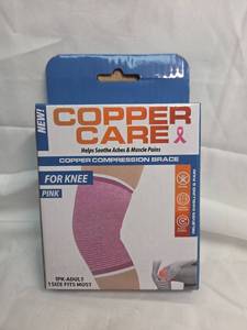lot 251 image: Copper Care Pink Knee Compression Brace