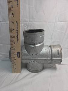 lot 253 image: Simpson Dura-Vent Low Temperature Pellet Stove Chimney Tee Connector