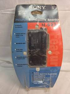 lot 256 image: Sony Pressman M-527V MicroCassette Recorder