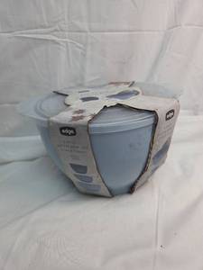 lot 264 image: Edge 6 Piece Batter Bowl Set Blue
