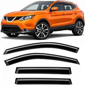 lot 131270 image: 2014-2020 Tape-On Rain Guards for Nissan Rogue Side Window Visor Deflectors Extra Thick Vent Shades 2015 2016 2017 2018 2019