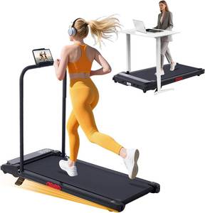 lot 131275 image: Retails for $110 KASSADIN Walking Pad with Handle Bar, 2026 Upgrade Portable Small Treadmill with Handles for Home Small, 3.0HP Under Desk Walking Pad Treadmill with Incline, 0.6-7.6MPH, 350LBS