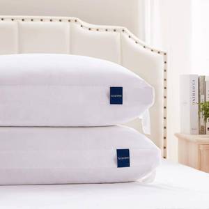 lot 131276 image: ACCURATEX Pillows King Size Set of 2, Hybrid Shredded Memory Foam PillowAdjustable Loft, Fluffy Down Alternative Fill Removable Cotton Cover, Firm Supportive Pillow for Side Back Sleepers