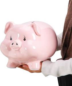 lot 131284 image: 11 Large Piggy Bank for Adults Must Break to Open,Ceramic Coin Bank,Girls Piggy Bank for Boys,Money Box Jar,Alcancias De Dinero para Adultos Ni os,Money Bank,Modren Home Decor Living Room