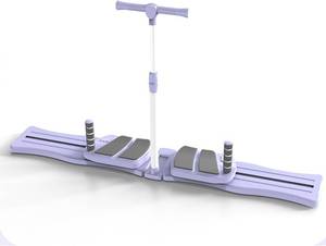 lot 131288 image: Pilates Reformer with Resistance Bands Upgraded Multi-Functional Split Ab Board Home Exercise Pilates Machine Core Strengthener Glute and Leg Shaper with Timer