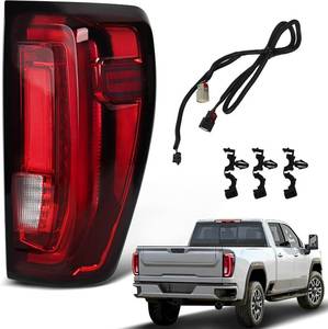 lot 131290 image: LED Tail Lights Compatible with GMC Sierra 15002500 HD3500 HD 2019-2025 Brake Light Taillight Rear Tail Light Assembly 84565922 GM2801310(1924Sierra 1500 LED Right Passenger Side)
