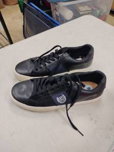 lot 20211 image: Chaps Hodge Ross Mens Faux Leather Lace-Up Sneakers - 9 - Retail $25