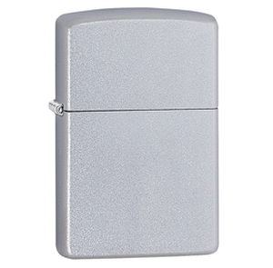 lot 20228 image: Zippo Windproof Satin Chrome Pocket Lighter - Retail $151