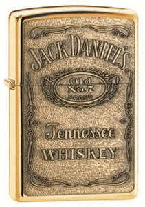 lot 20239 image: High Polish Brass  Jack Daniel s Label  Brass Emblem - Retail $97