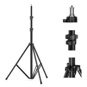 lot 20822 image: SMALLRIG Photography Light Stand 1109.2ft280cm, Air-Cushioned Aluminum Photo Video Tripod Stand with 14 Screw for Softbox, Studio Light, Reflector and Ring Light, Max Load 8kg, RA-S280 - Retail $69