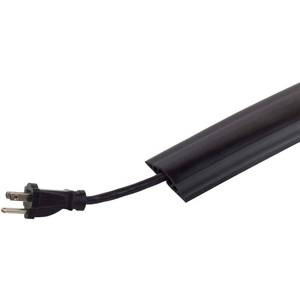 lot 20834 image: 15 ft. PVC Floor Cord Protector in Black - Retail $35
