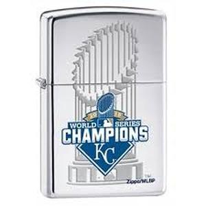 lot 20218 image: Zippo Kansas City Royals 2015 World Series Champions-Retail-$32.95