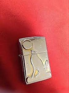 lot 20225 image: Vintage Zippo 1996 ( Coyote Moon ) Southwest Collection - Retail $80
