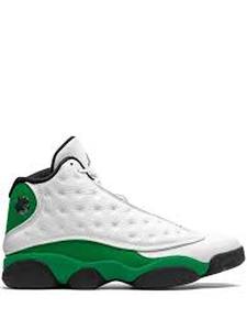 lot 20255 image: Nike Air Jordan 13 Retro Lucky Green Sneakers 5.5y - Retail $128