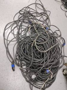 lot 20864 image: speaker cables featuring Speakon connectors - Retail $0