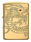 Zippo ArmorÂ® Asian Dragon 360-Degree Gold-Plate Windproof Lighter - Retail: $230