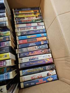 lot 57999 image: Box of Miscellaneous VHS Tapes