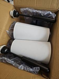 lot 58000 image: Powflove Wall Sconce Set of 2 (Black)