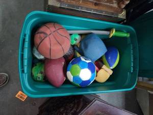 lot 58030 image: Lot of Miscellaneous Outdoor Toys and Balls