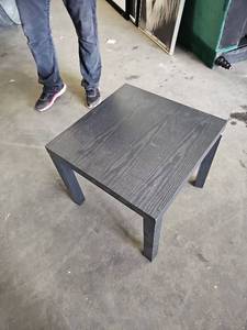 lot 58106 image: Dorel Home Small Square Table - Black