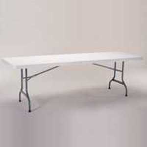 lot 58108 image: Lifetime Rectangle Hourglass Leg Folding Table