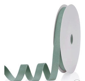 lot 2416 image: Velvet Ribbon Dusty Green 58 inch, Continuous 20 Yards Double Faced Velvet Ribbon Great for Christmas Tree Ornaments,Gift Wrapping,Bow Making,Wreath Decoration,Wedding,Party,Handmade Crafts - Retail $0