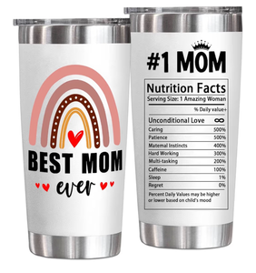 lot 2470 image: YXOTJHS Best Mom Ever Tumbler - Mothers Day Gifts For Mom Wife - Mothers Day Gifts For Mom From Daughter Son Kids - Birthday, Christmas Gift Ideas For Moms - 20 Oz Tumbler - Retail $0