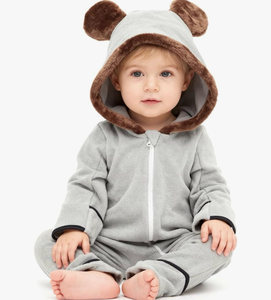 lot 2513 image: babygoal Baby Christmas Bunting Bodysuit Outfit, Hooded Animal Onesie Costume, Newborn Toddler Romper Jumpsuit - Retail $0