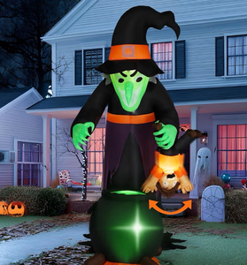 lot 2536 image: Halloween Witch Animated Inflatable Decoration - Retail $0