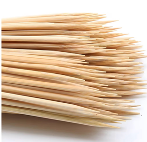 lot 2586 image: 200PCS 6 inch Bamboo Skewers for wooden sticks�� BBQ��Appetiser��Fruit��Cocktail��Kabob��Chocolate Fountain��Grilling��Kitchen��crafting and Party. �3mm, More Size Choices 68101236 - Retail $0