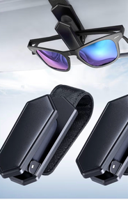 lot 2588 image: Sunglass Holder for Car (One-Handed-Operation, Gentle & Secure Hold, Silicone Padded, Universal Fit, Metal Clip) Visor Sunglass Holder Clip,Visor Sunglass Car ( - Retail $0