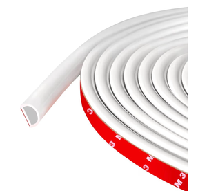 lot 2589 image: Weather Stripping Door Seal Self Adhesive Door Weather Strip Silicone D Shaped Seal Strip for Door FrameWindow Seal, 20Ft, White (38 W � 14 T) - Retail $0