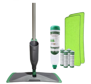lot 2614 image: Eyliden Spray Mop with Bio-Enzyme Cleaner - Floor Mop for Hardwood, Tile & All Floors  Breaks Down Grease & Odors Naturally  360° Swivel, 2 Washable Pads, 40ml Cleaner, Long-Lasting Freshness - Retail $0