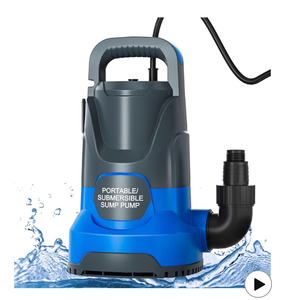 lot 2638 image: ZLAISS 1HP Submersible Water Pump, 3700 GPH Sump Pump with Automatic Float Switch to Clean Water, Low Suction for Pools, Ponds, Gardens, Basements and Irrigation - Retail $0