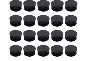lot 2665 image: Round Plastic Plug,TTZEZE OD32mm1.26Pipe Tubing End Cap Black Round End Caps,Chair Glide Insert Furniture Finishing Plug for Round Metal Tube,20 PCS - Retail $0
