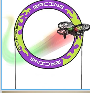 lot 2782 image: SYMA Drone Obstacle Course Kit, Drone Racing Gate for Kids, Easy Setup with Foldable Poles, Water-Fillable Bases & Carrying Bag, STEM Toy for Indoor & Outdoor Training - Retail $0