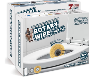 lot 2786 image: Prank Gift Box, Metal Rotary Wipe Empty Box, Funny Fake Present for Pranks, White Elephant Gift for Men, Husband, Dad, Brother, Boyfriend (2 Pack) - Retail $0