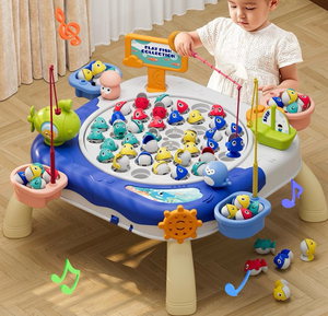 lot 2795 image: Magnetic Fishing Game for Kids Toddlers Ages 1-3 3-5 5-7, Fish Toy Board Game for Toddlers 1 2 3 4 5 6 7 8 Years Old, Fishing Table Toys Birthday Gifts - Retail $0