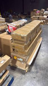 lot 9998 image: Misc bulk pallet of incomplete furniture boxes (box one of��s etc) - Retail $0